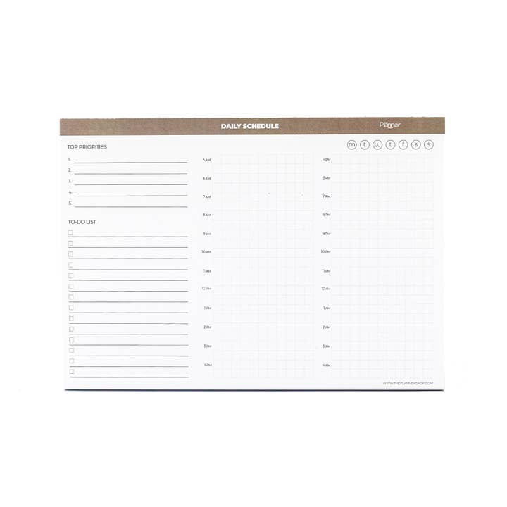 24-Hour Planner Pad for wholesale by THE PLANNER SHOP