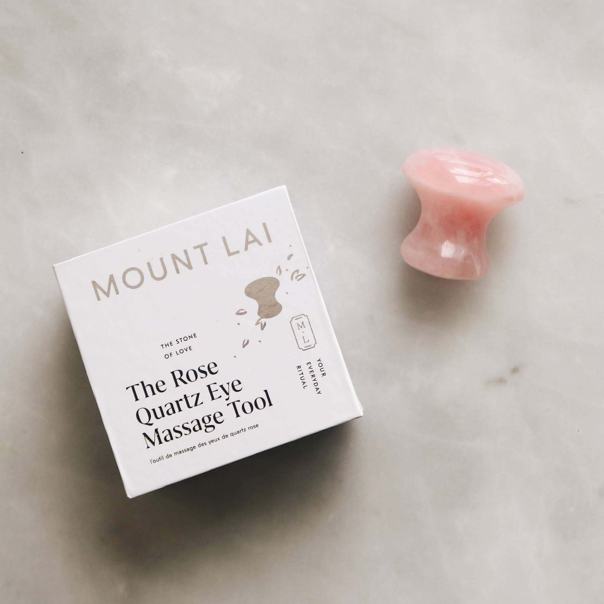Mount Lai - Wholesale Face/Beauty Roller - The De-Puffing Rose Quartz Eye Massage Tool3