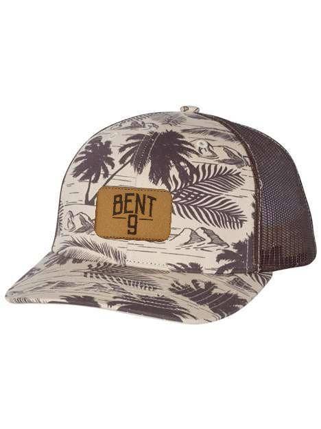 Bent 9 Palm Trucker Hat for wholesale by Bent 9