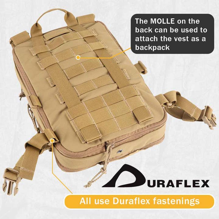 Antarctica Outdoors - Wholesale Backpack - Unisex - Votagoo D3 Flat Pack 2.0 Tactical Expandable Backpack Multi-purposed MOLLE Pack Camo17