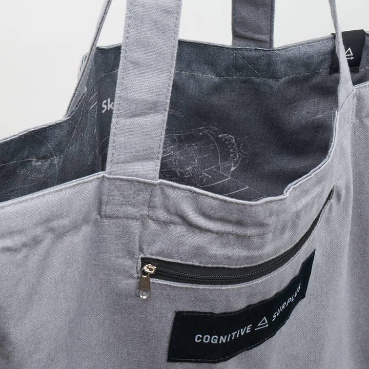 Cognitive Surplus - Wholesale Tote Bag - Unisex - Rocket Technology Canvas Shoulder Tote (Case of 6) 1
