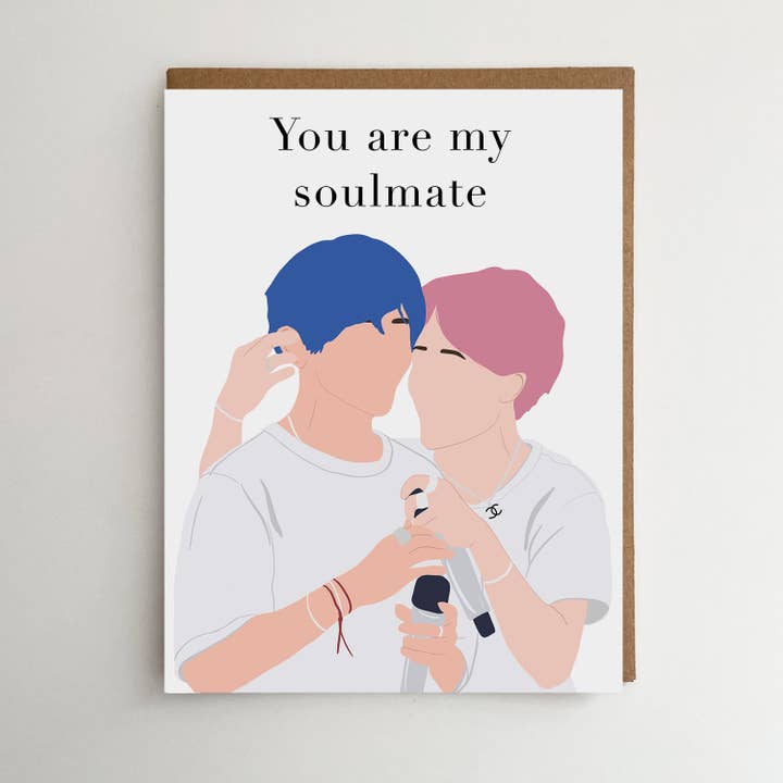 Carta Jimin e V | Carta BTS | Carta You are my Soulmate per la vendita all'ingrosso da parte di Smar Art