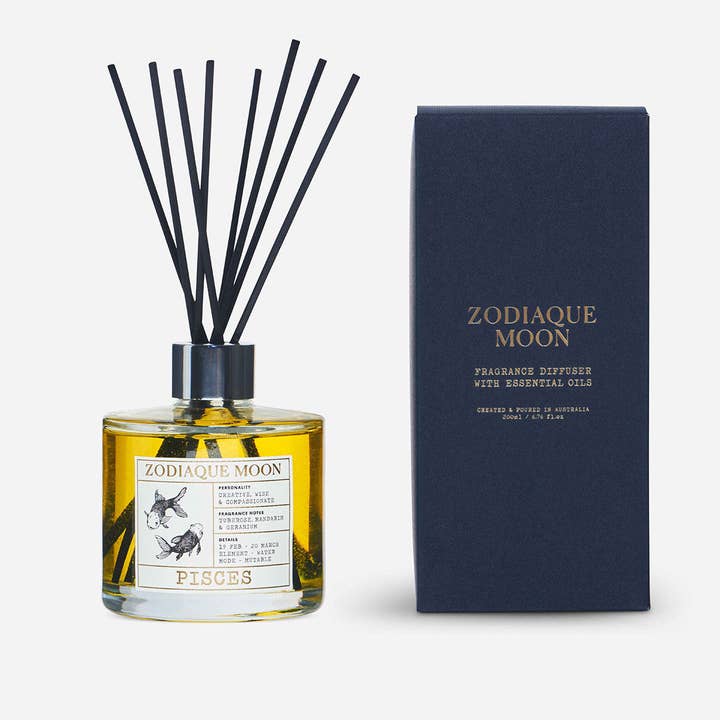 Pisces Scented Reed Diffuser for wholesale by Zodiaque Moon
