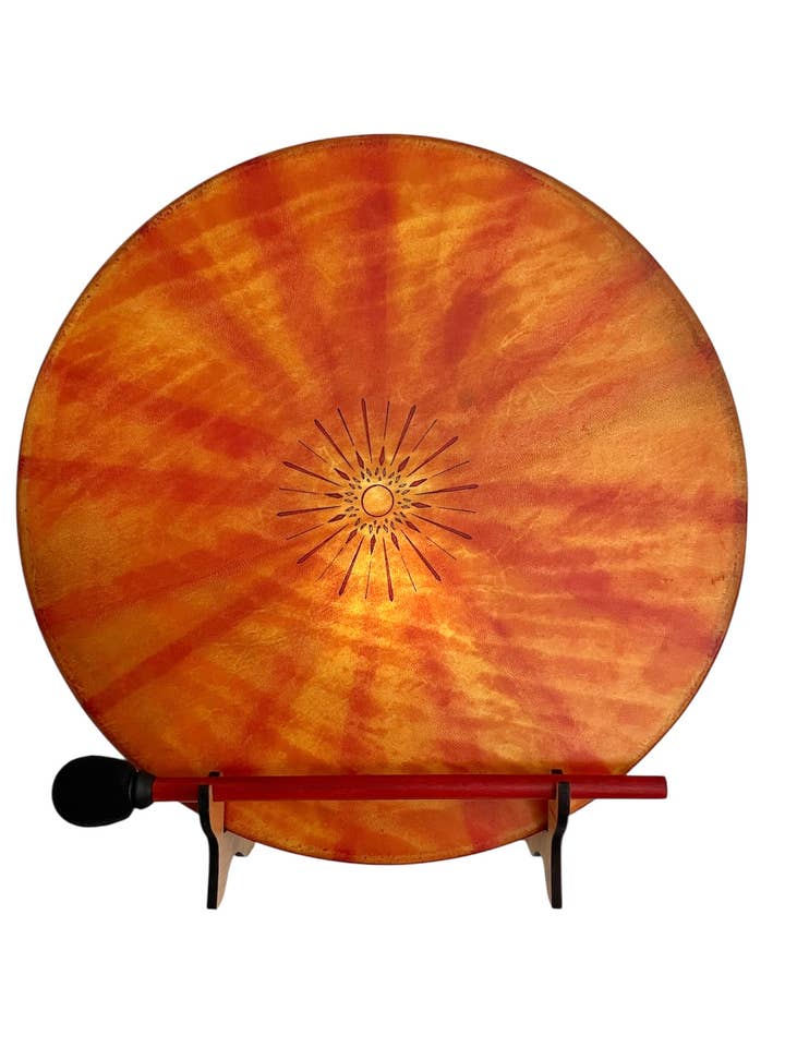 Sunburst sjamanendrum met optionele standaards en draagtas voor wholesale door inRhythm