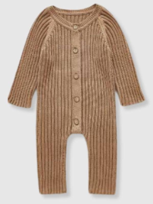 100% bomuldsstrikdragt - Beige for engroshandel hos Bleu & Co