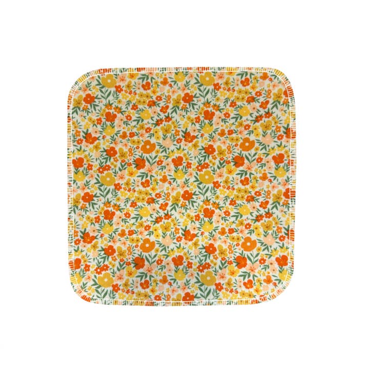 Reusable Paper Towels--Retro Golden Florals for wholesale by Porter Lee's