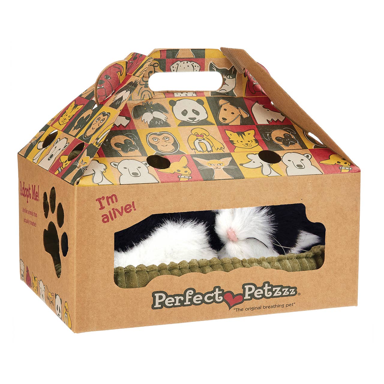 Kelli's - Wholesale Pet Plush Toy - Dog - Perfect Petzzz - Black & White Kitten3