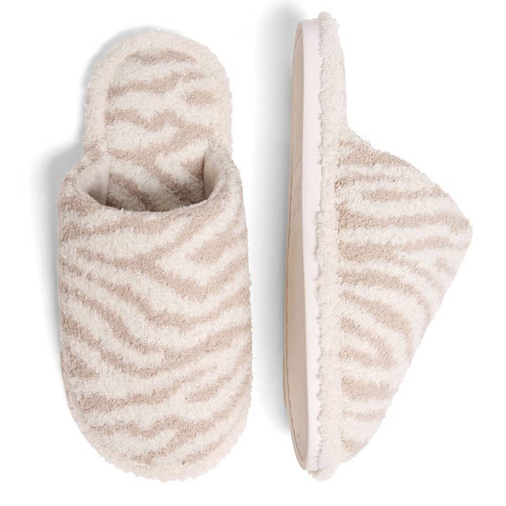 Fashion City - Wholesale Slippers - Women's - Winter Luxury Soft Zebra Pattern Slipper8