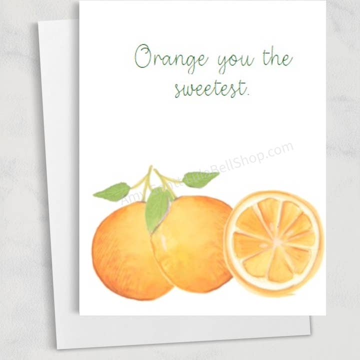 Lula Bell Cards and Gifts - Wholesale Thank You Card - Thank You - 3 Oranges Greeting Card 0