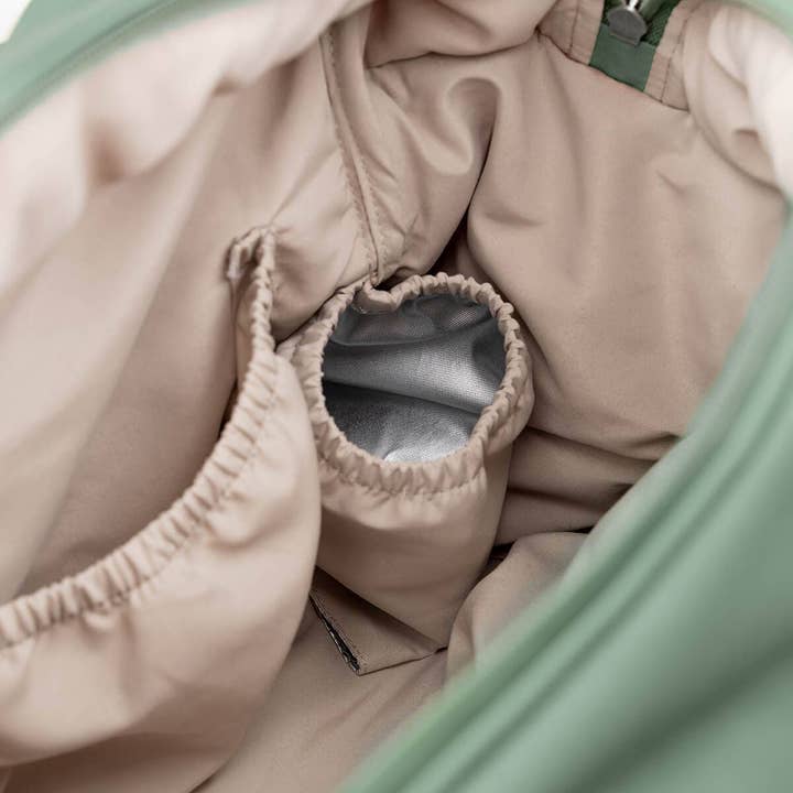 Quilted Changing Bag Green for wholesale on Faire8