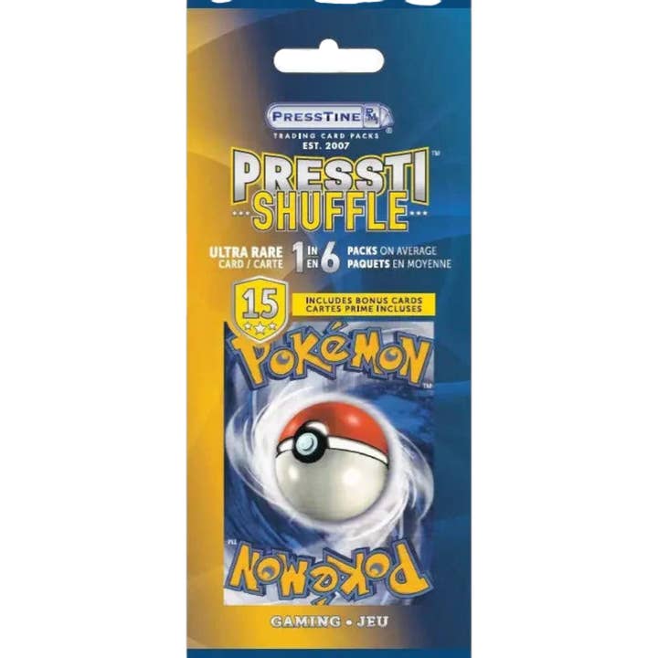 Presstine Pressti Shuffle Pokemon Cards for wholesale by Cow Crack Wholesale