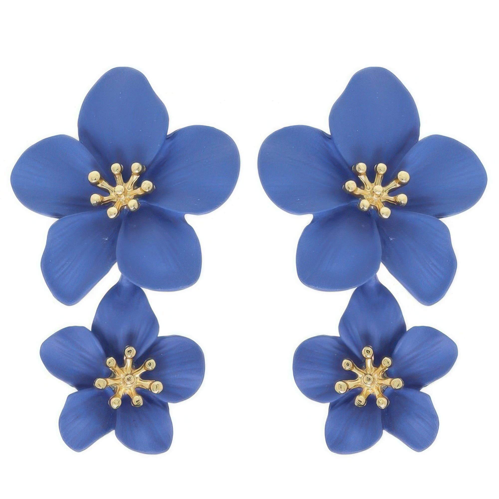 CC Wholesale Clothing - Wholesale Dangle Earrings - Hawaiian Acrylic Flower Post Earrings5
