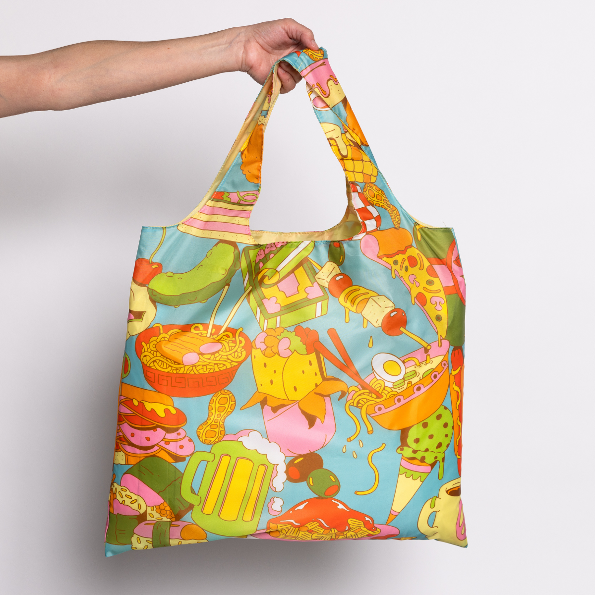 Yellow Owl Workshop – Großhandel Lebensmittel-/Einkaufstasche – Gourmand Art Sack® von Clay Hickson – Wiederverwendbare Foodie-Tragetasche3