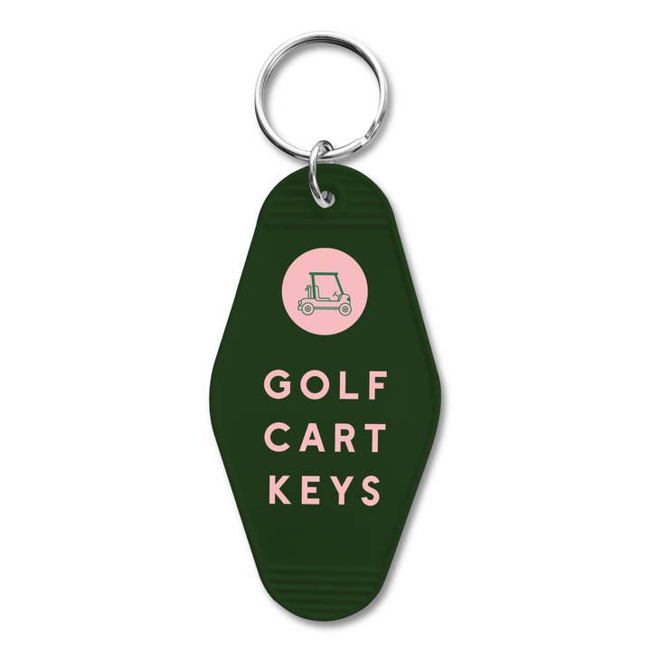 Declaration & Co - Wholesale Keychain - Unisex - Retro Hotel Keychain - Golf Cart Keys