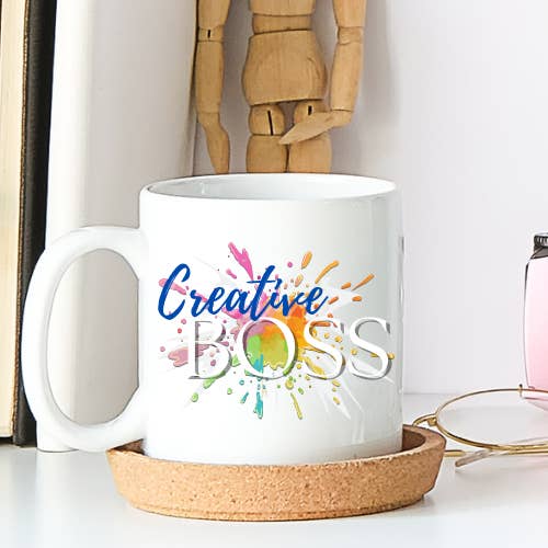 Creative Boss 11oz Mug for wholesale by Infectious Design Co.