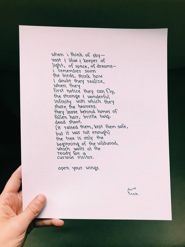 Eu Penso no Céu//Poema por atacado de NOTESONTHEWAY