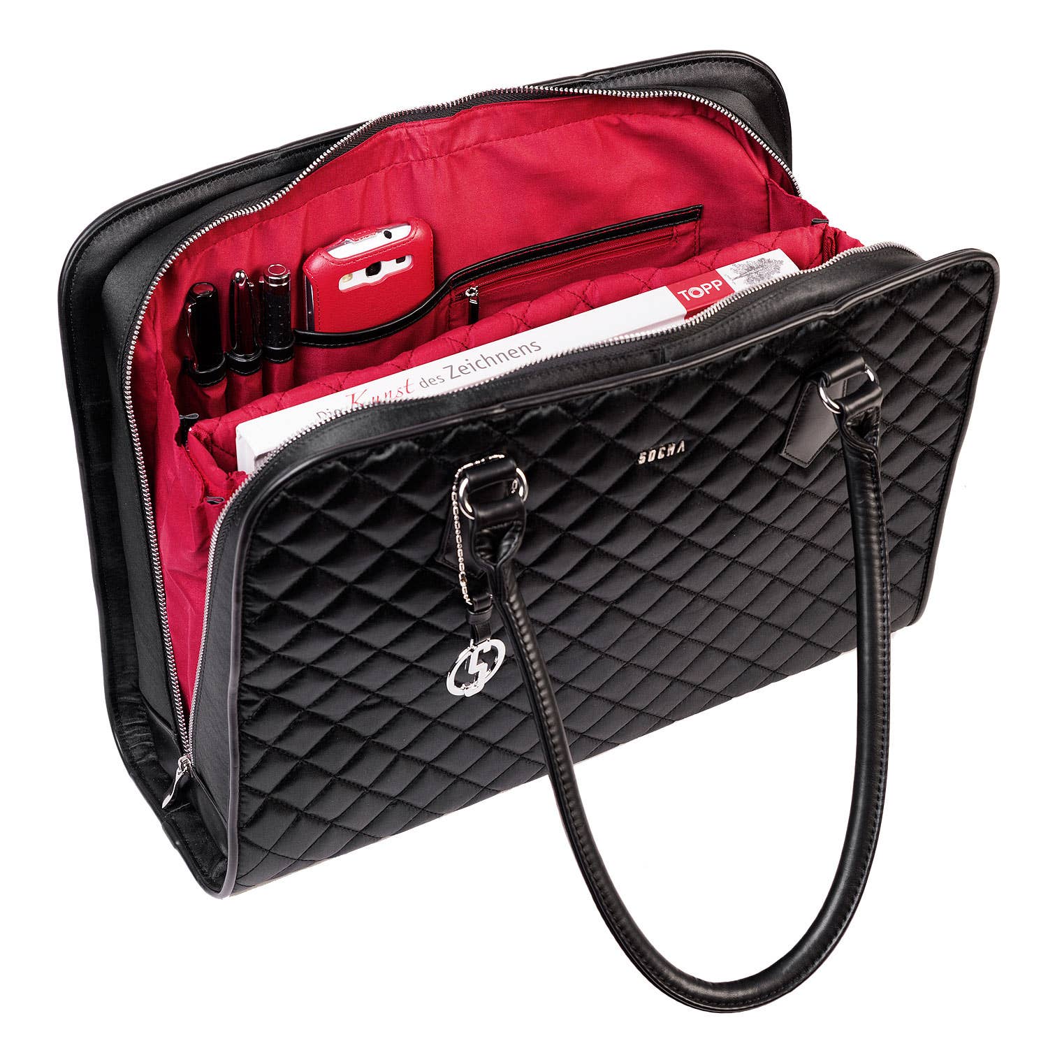 Socha - Wholesale Laptop Bag - Women's - Women's laptop bag, elegant 15.6 inches, black7