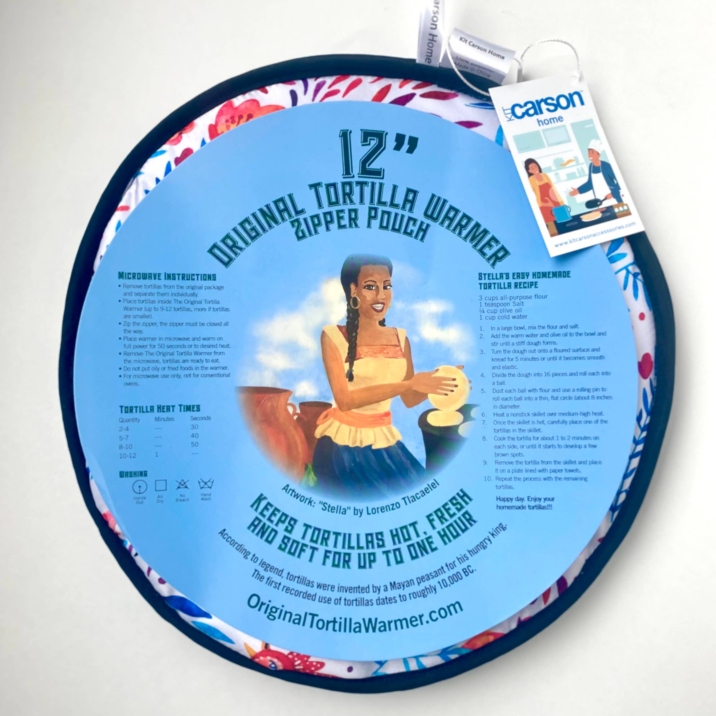 Kit Carson Accessories - Wholesale Kitchen Tool/Gadget - Tortilla warmer Zipper Pouch Pastel Watercolor Birds5