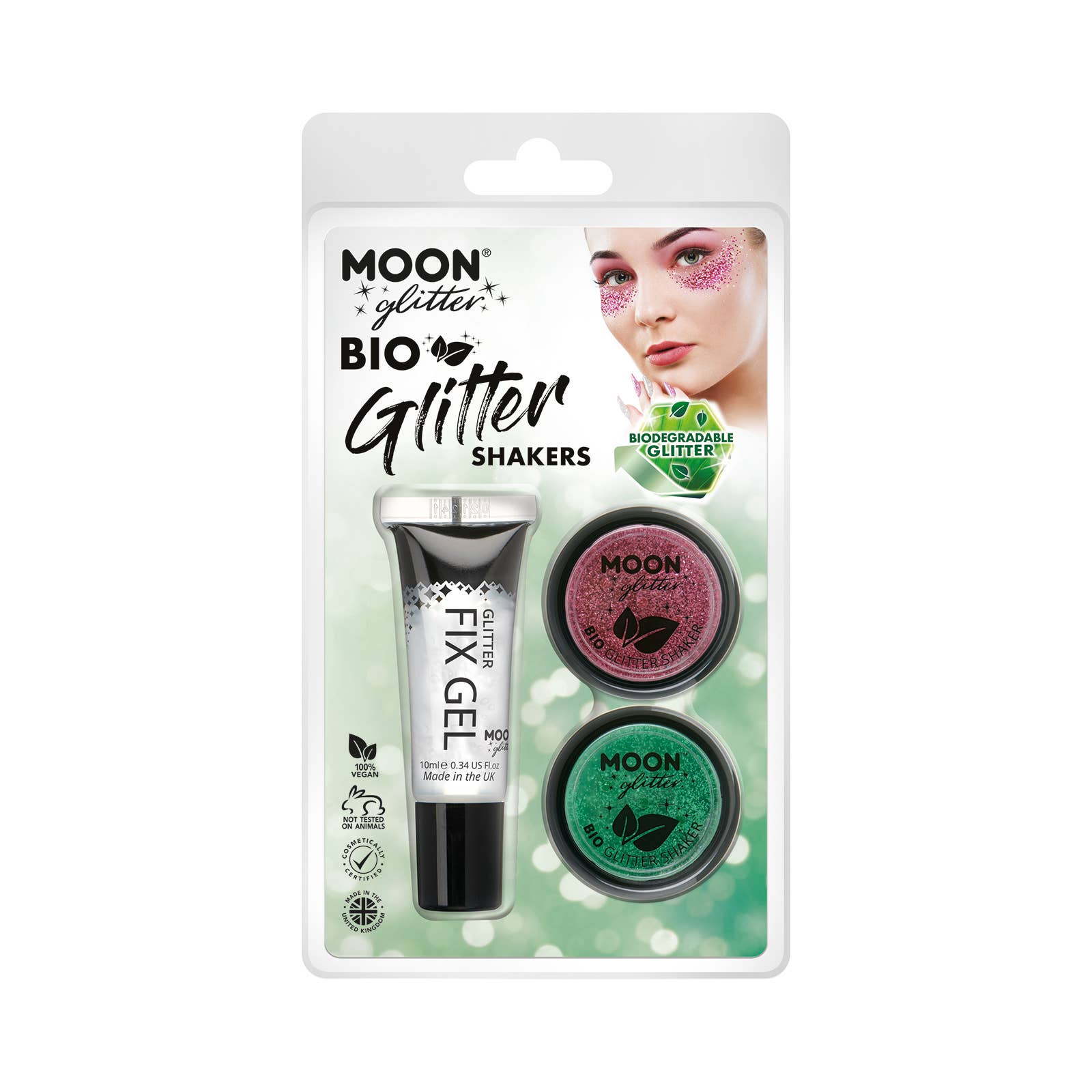 Moon Makeup - Wholesale Body Glitter/Shimmer - Clamshell - BIO Fine Glitter, 5g-environmentally friendly10