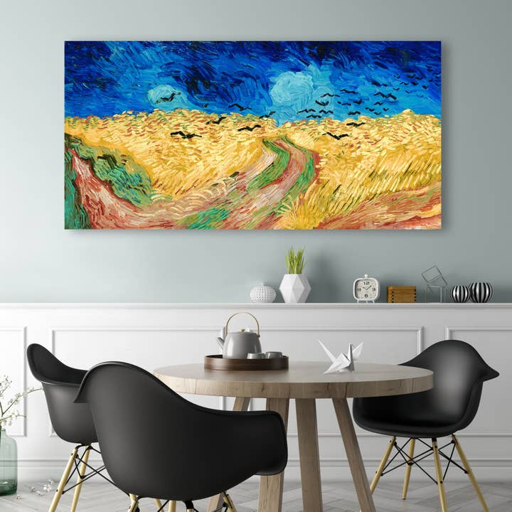 Painting on canvas: Vincent van Gogh, Wheatfield with Crows for wholesale by Selected Artworks Italia
