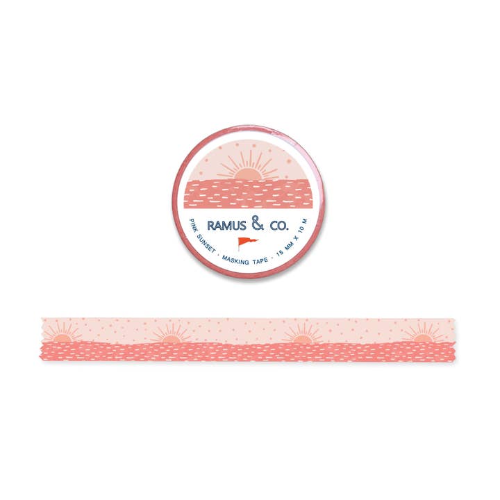 Ramus & Co. – wholesale Washitejp – Rosa solnedgång maskeringstejp