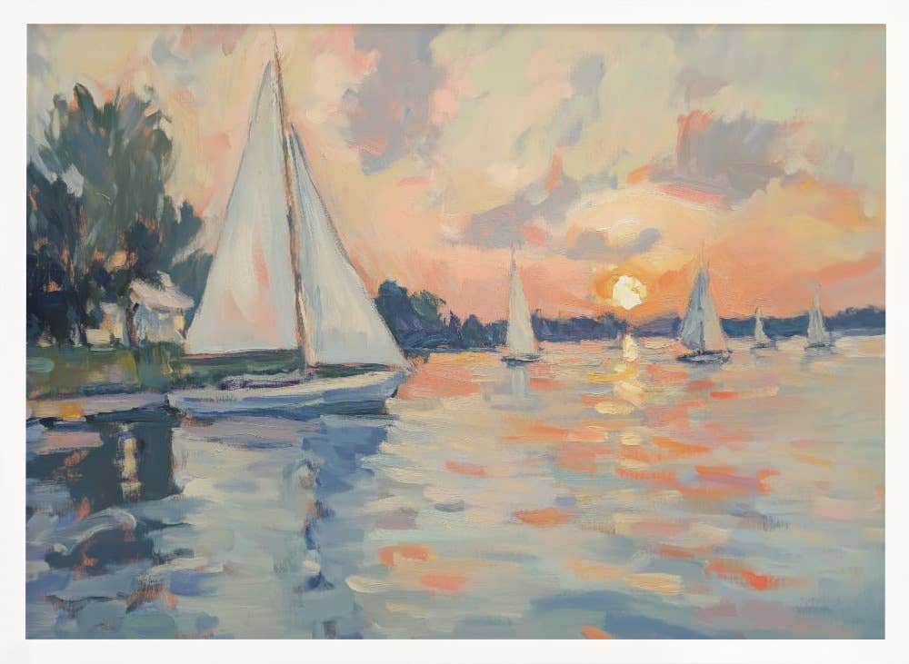 Ready2hangart, Inc. - Vente Affiche d'art - Art mural "Voiliers en mer"9