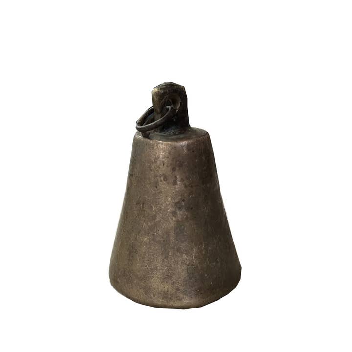 Legend Accents - Vente Cloches - Petite cloche à vache forgée à la main en bronze antique