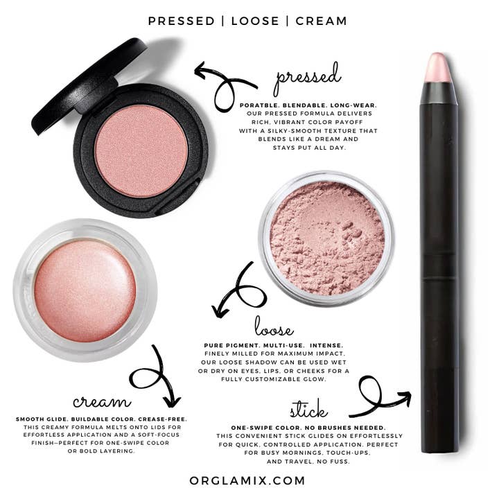 Orglamix - Wholesale Eyeshadow - Eyeshadows - Clean Beauty - 75 Shades - High Pigment Natural2