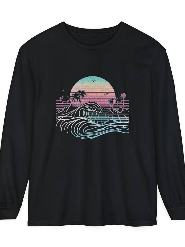 West Coast Waves - Långärmad T-shirt för wholesale av Running With Wolves