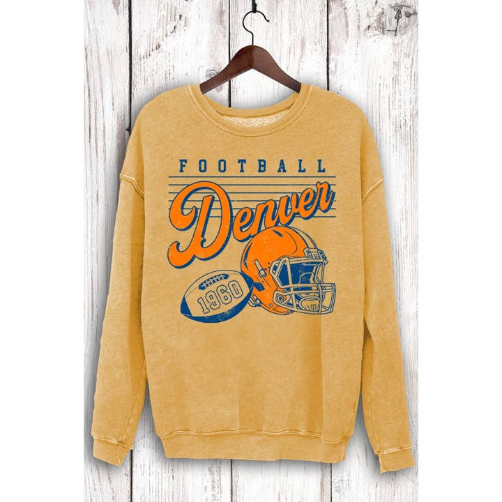 FOOTBALL DENVER 1960 MINERAL SWEATSHIRTS for wholesale by HRTandLUV
