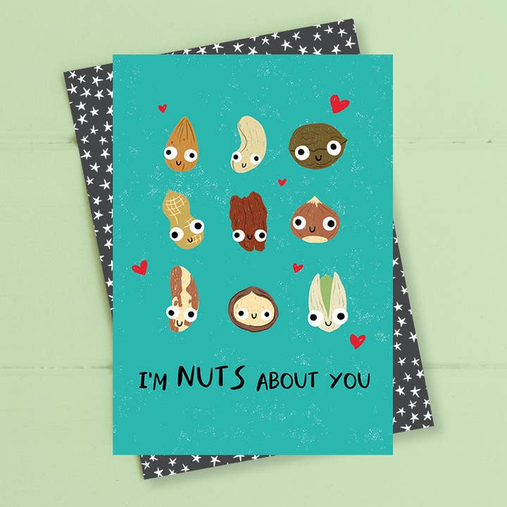 Helemaal gek op jou - Wenskaart voor wholesale door Dandelion Stationery