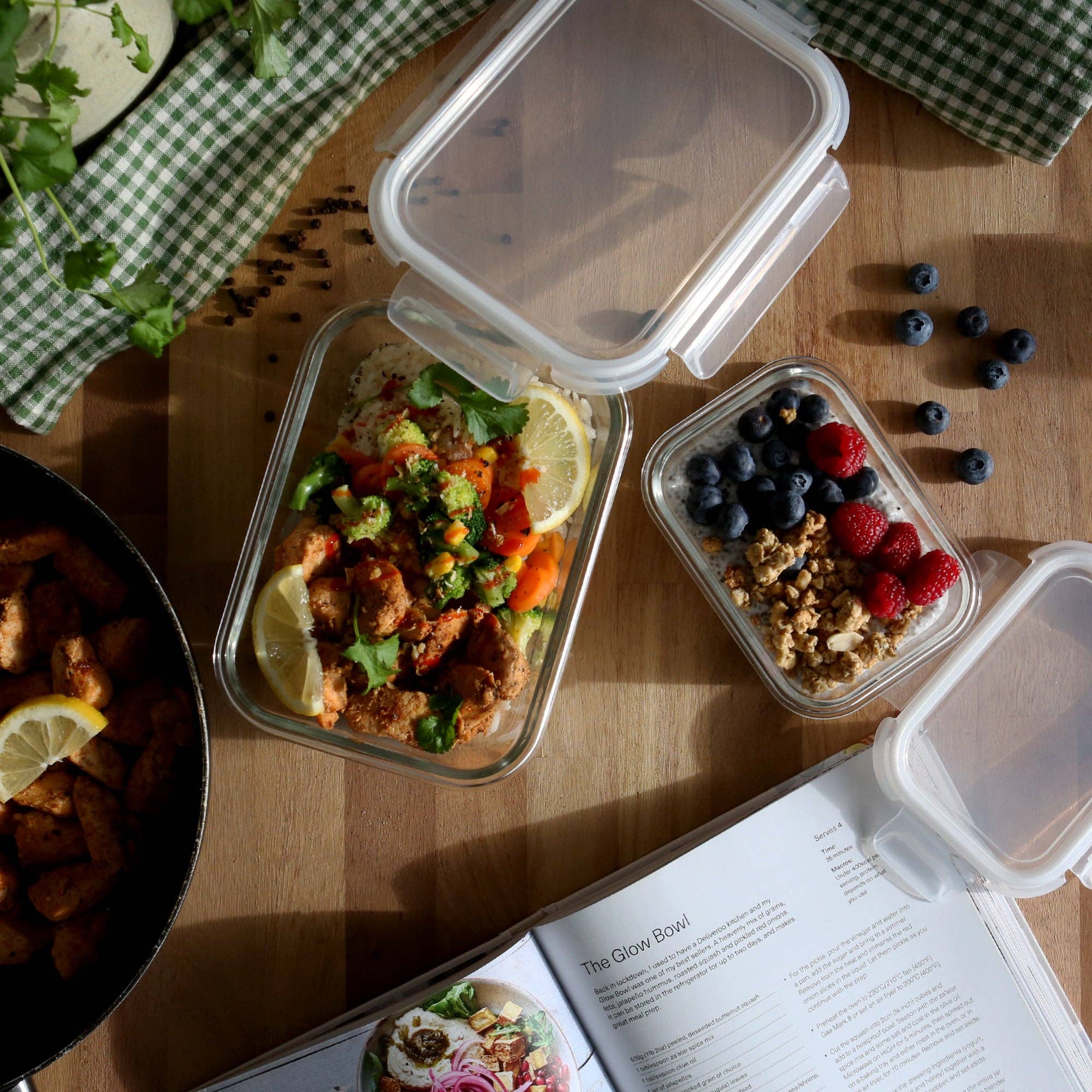 Rinkit Ltd – wholesale Matlåda – 10-delars set med glasmatlådor med lock1