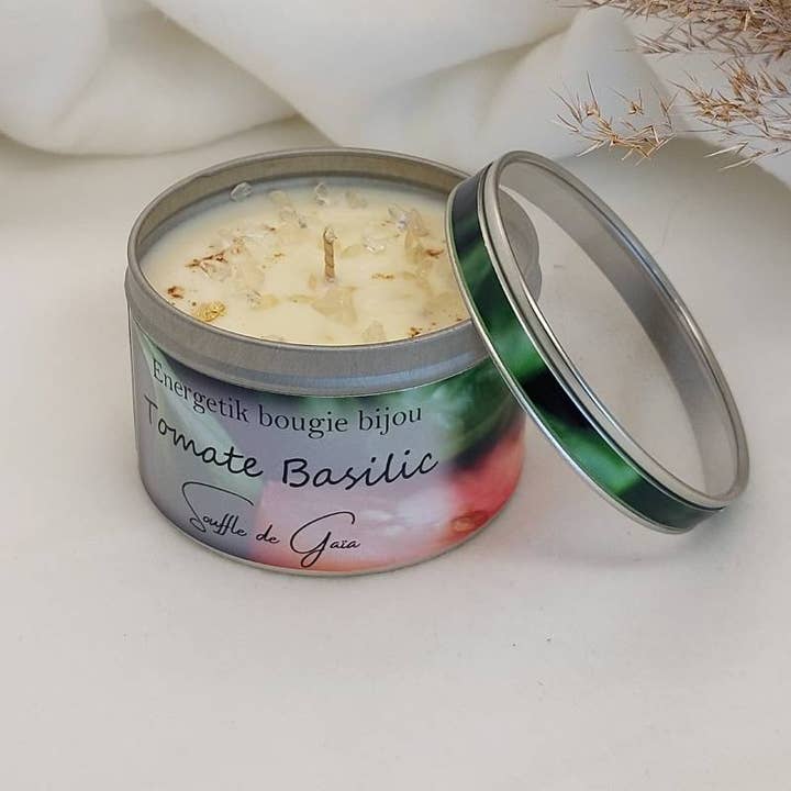 Bougie bijou duft Tomat Basilikum | Naturlig voks for engroshandel hos Sarl SdG / Souffle de Gaïa