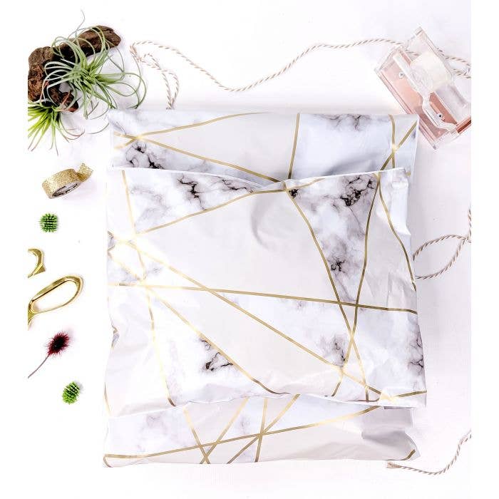 Eleven Fashion - Wholesale Envelopes - Marble Designer Poly Mailers 14x172