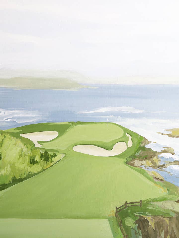 "The 7th Hole" Print for wholesale by Rebekah Webb Studio