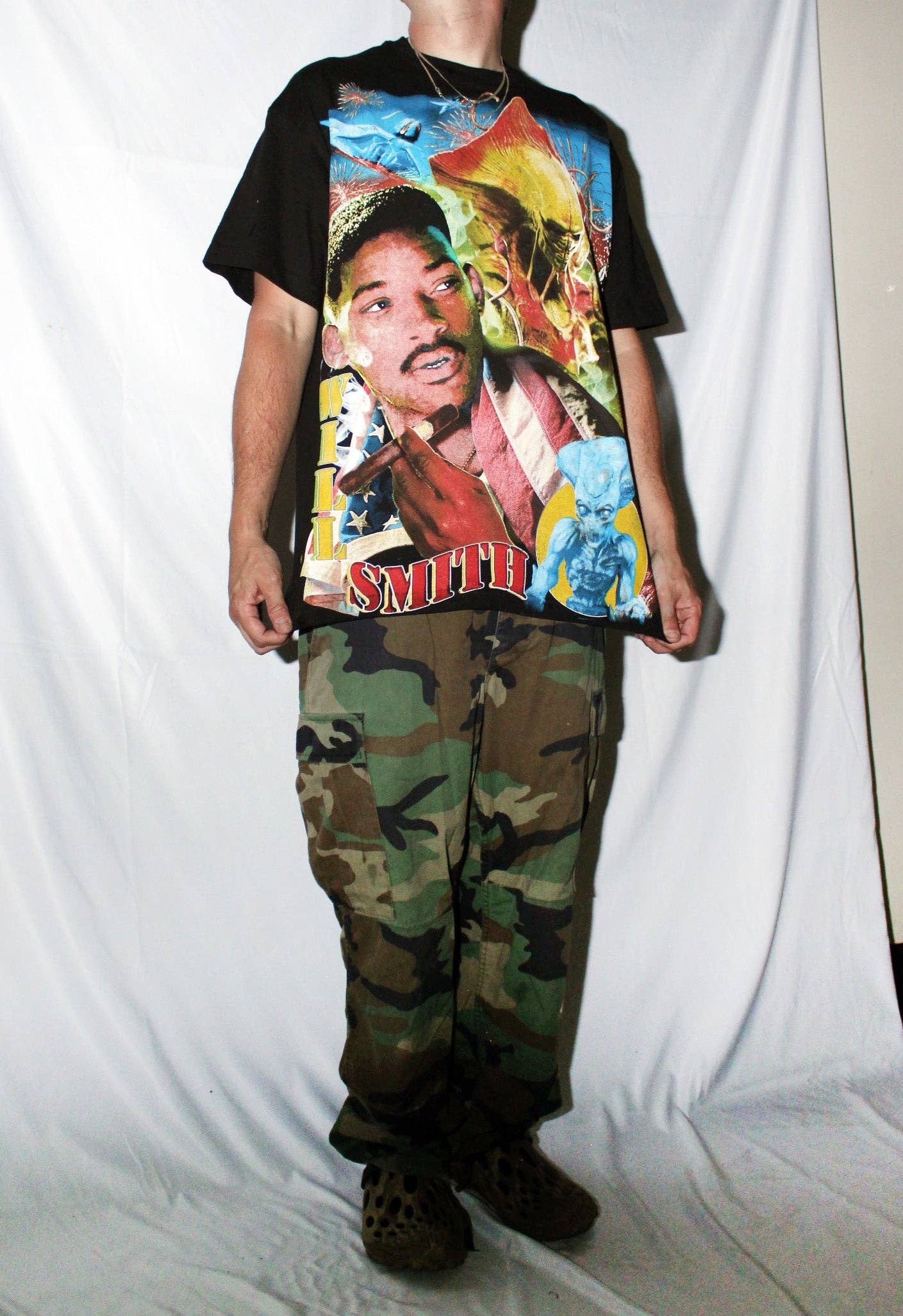 Backstock co - Vente T-shirt sérigraphié – unisexe - T-shirt ID4 Independence Day / Will Smith Art Fan Orig.8