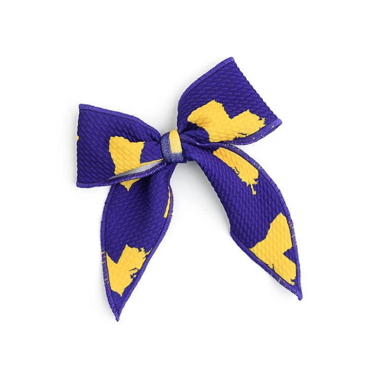 Gigi and Max - Venta al por mayor Lazo para el pelo - Niños - Accesorios para el cabello, ropa de bebé, pinza para el pelo, lazo Louisiana, morado y dorado