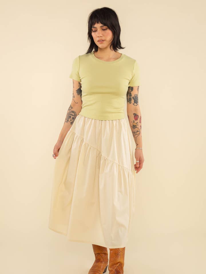 Danny Midi Skirt - Plus Size for wholesale by NLT