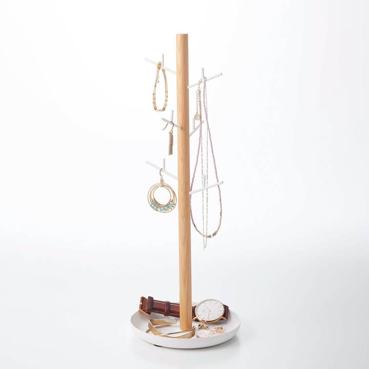 Yamazaki Home - Wholesale Jewelry Stand & Display - Tosca Jewelry + Accessory Stand - Steel + Wood1