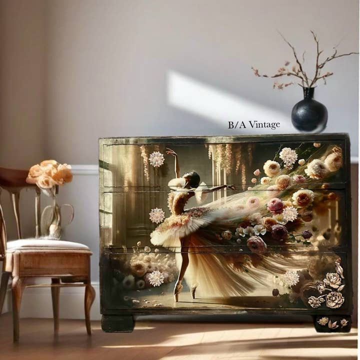 Mint by Michelle - Wholesale Craft supplies - Ballet in Bloom - Mint Decoupage Paper5