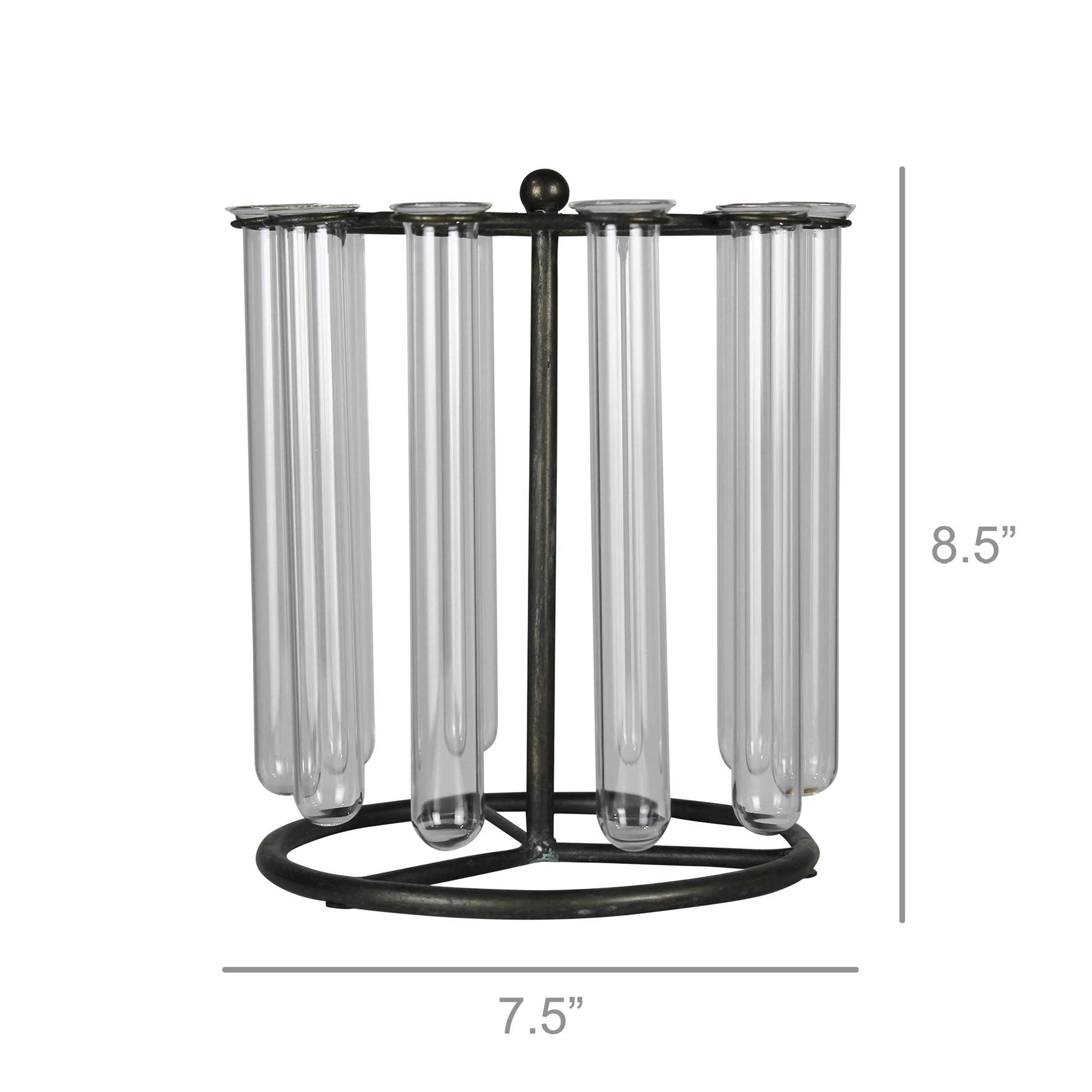 HomArt - Wholesale Vase - Archer Tube Floral Display, Glass & Metal2