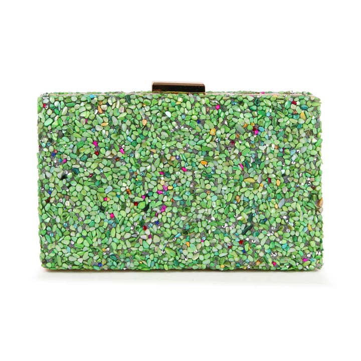 Handbag Express - Wholesale Clutch Bag - Women's - Colorful Stone Patterned Evening Bag