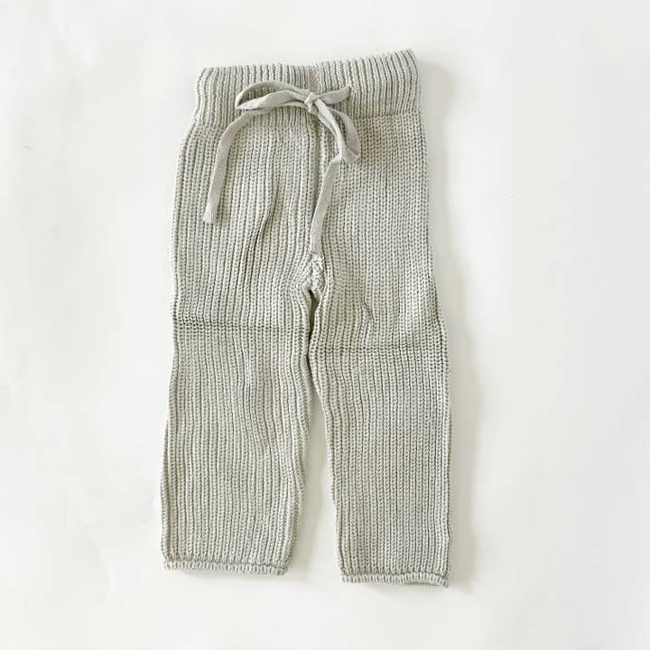 Lmb&Co. - Wholesale Pants - Baby - Chunky Knit Pants | Sage3