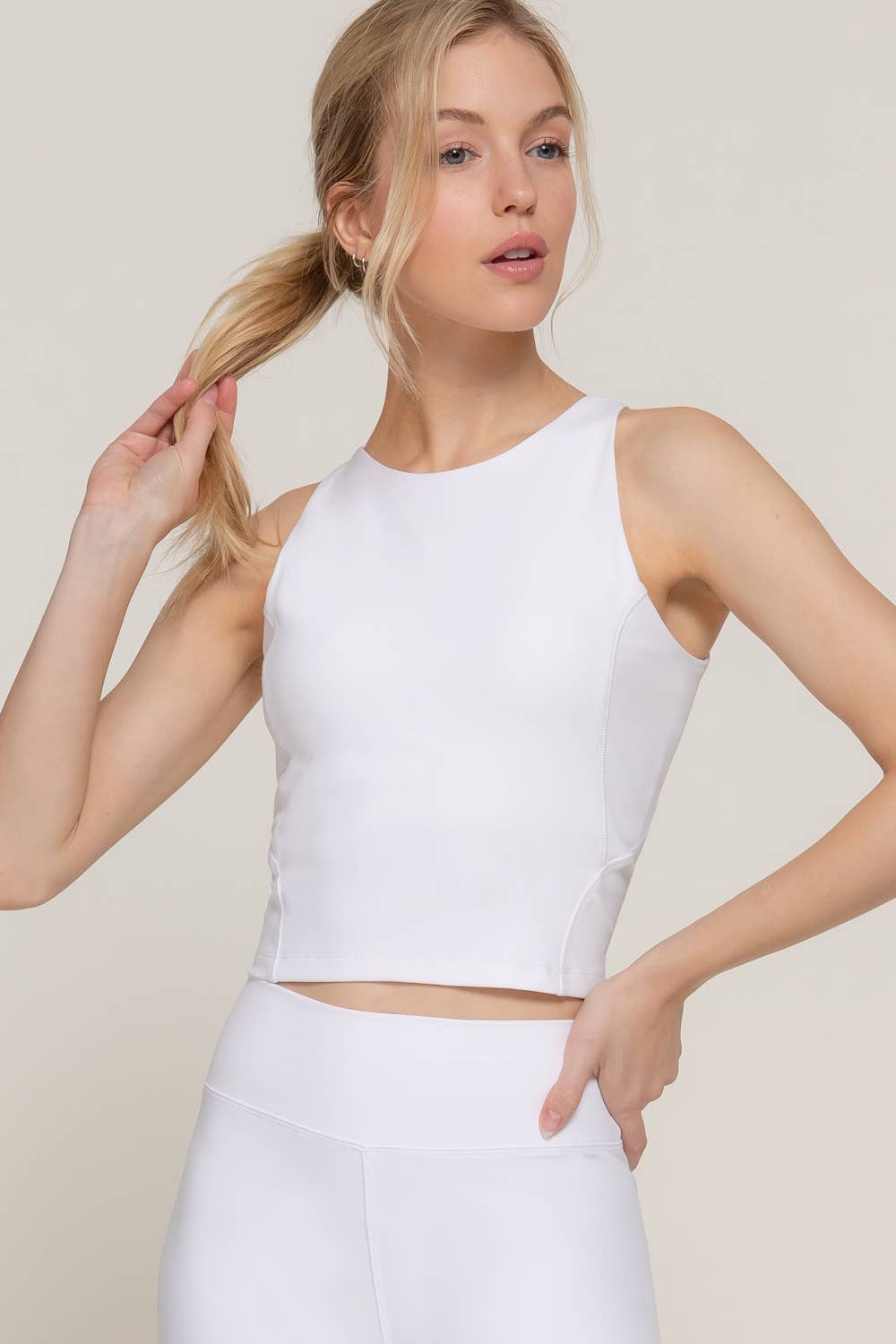 Active Basic | Active USA - Wholesale Athletic Top - Women's - Halter Neck Workout Crop Top0