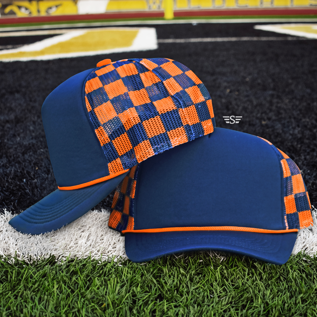 Flying S Company - Wholesale Trucker Hat - Unisex - Checkered Mesh Back Cap30