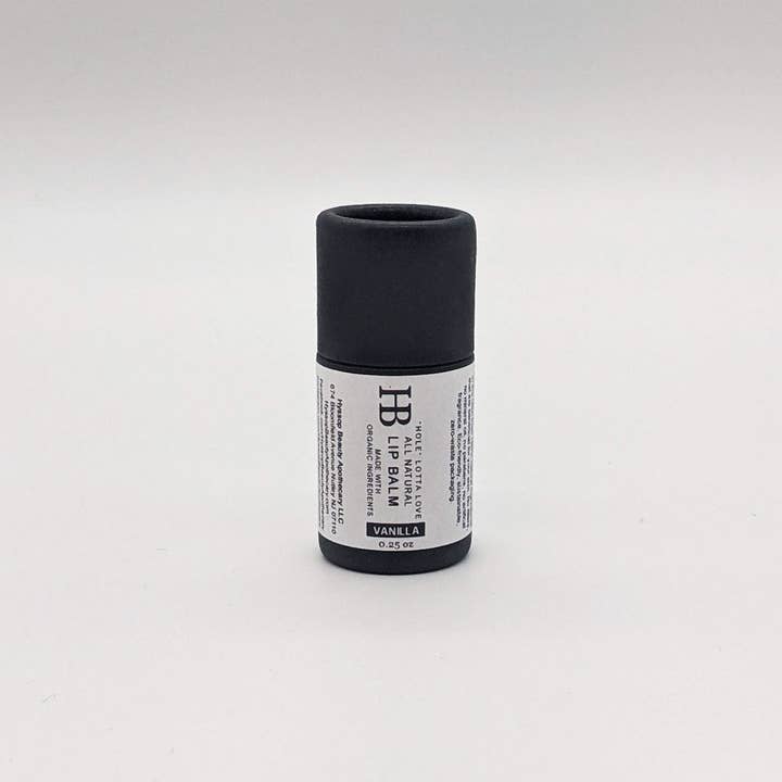 "Hole" Lotta Love Lip Balm - Vanilla Short for wholesale by Hyssop Beauty Apothecary