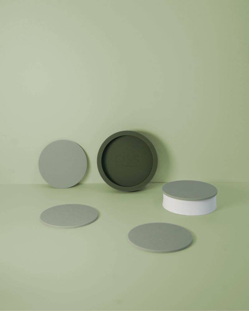 porter green | style + sustainability - Wholesale Coasters - Europe: Sage + Olive | Ciss | Unbreakable Silicone Coasters4