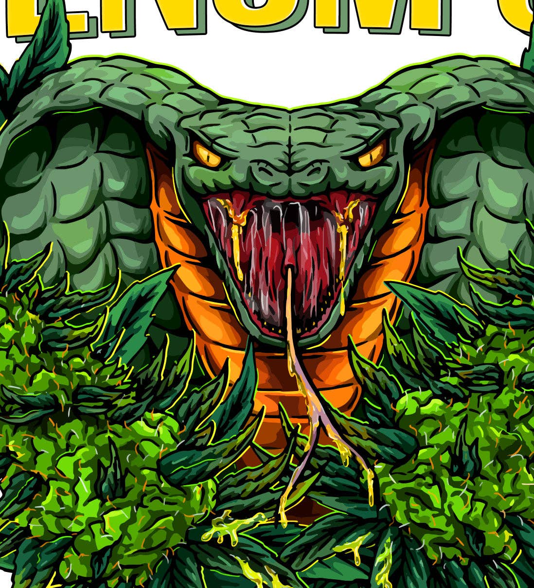 StonerDays Apparel - Wholesale Screen Printed T-Shirt - Men's - Venom OG White Tee5