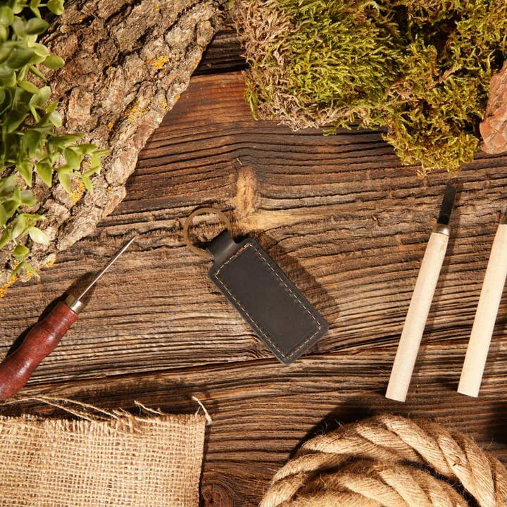 American Leather Goods - Wholesale Keychain - Unisex - Leather Keychain, Geniune Leather Keychain