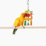 Caitec Inc - Wholesale Bird Swing/Toy - Windchime with Wooden Blocks and Bell Bird Toy1